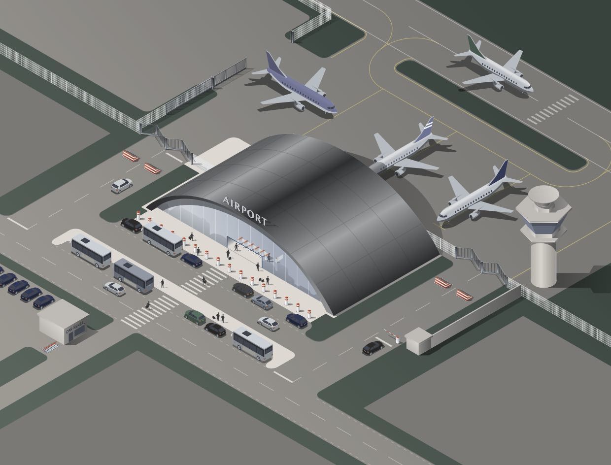 airport solution illustration