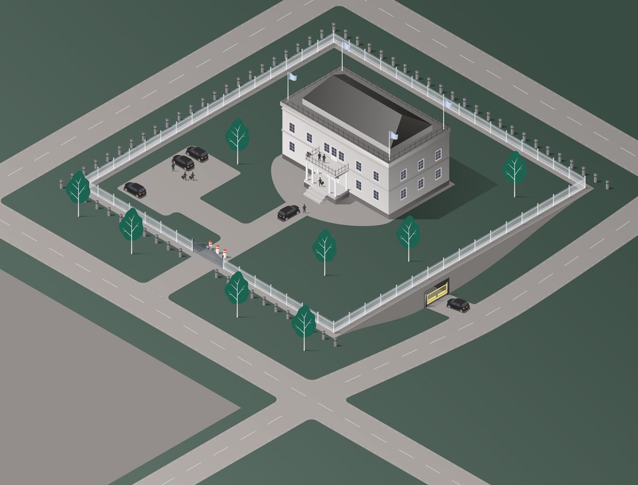 embassies and governments buildings solutions illustration