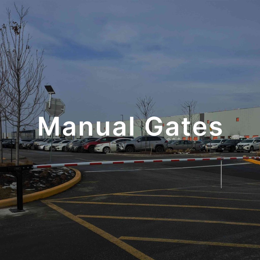 Manual Gates written over image of manual gate